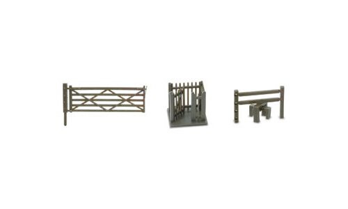 Peco NB-46 3 Field Gates, 3 Stiles