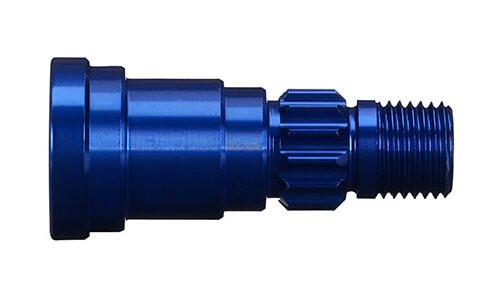 Traxxas Stub axle, aluminum (blue-anodized)