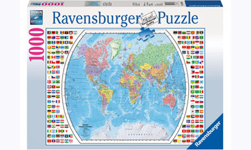 Ravensburger Political World Map 1000pc RB19633-3