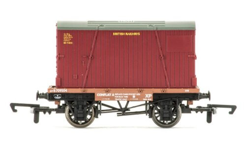 Hornby Conflat and Container Wagon