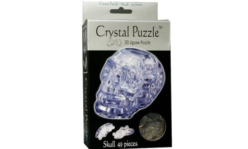 Crystal Puzzle Skull - Clear VEN901174