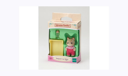 Sylvanian Families Striped Cat Baby