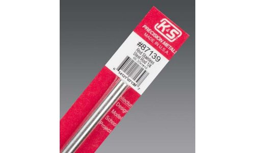 K&S 12" STAINLESS STEEL ROD 1/4