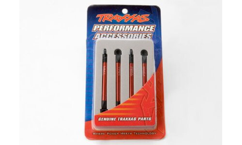 Traxxas Push rods, aluminum (red-anodized)