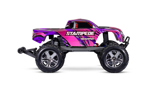 Traxxas 1/10 Stampede Electric RC Monster Truck Pink Edition 36254-8 Side