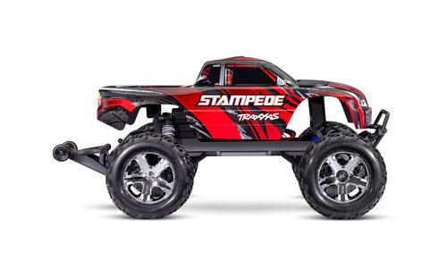 Traxxas Stampede RC Monster Truck Red Edition 36254-8 Side