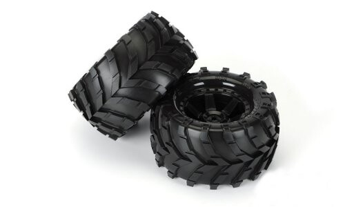 Pro-Line Racing Masher 2.8" (Traxxas Style Bead) All Terrain Truck Tires Mounted 1192-13