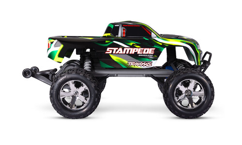 Traxxas Stampede BL-2S 1/10 2WD Brushless Monster Truck - Green 36354-4 GREEN Side