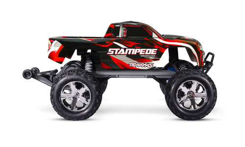 Traxxas Stampede BL-2s 2WD Brushless Monster Truck - Red 36354-4 RED SideTraxxas Stampede BL-2s 2WD Brushless Monster Truck - Red 36354-4RED