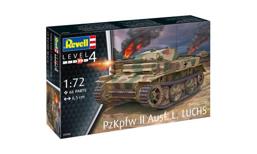 Revell PzKpfw II Ausf.L LUCHS (Sd.Kfz.123) Plastic Model Kit 03266