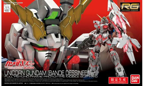 Gundam 1/144 RG Unicorn Gundam Bande Dessienee