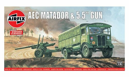 Airfix AEC Vintage Matador And 5.5" Gun 1/76