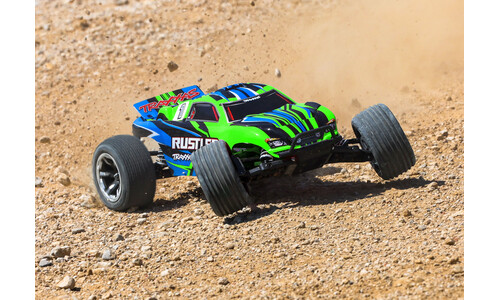 Traxxas 1/10 Rustler 2WD Stadium Truck Green Edition 37254-8GRN Action