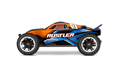 Traxxas Rustler 2WD HD RC Stadium Truck Orange Edition 37254-8 Side