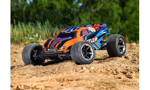 Traxxas Rustler 2WD HD RC Stadium Truck Orange Edition 37254-8 Action