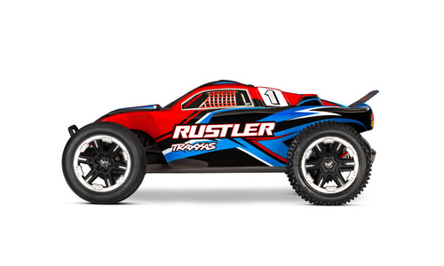 Traxxas Rustler Stadium Truck Red Edition 37254-8RED Side