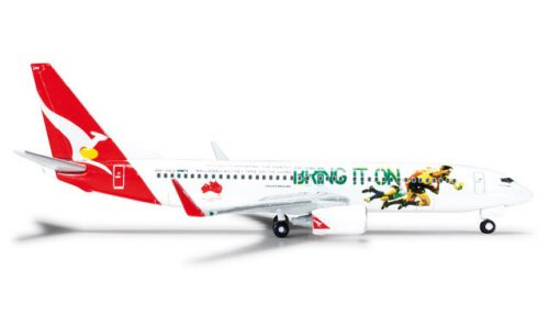 Herpa 1/500 B737-800 Qantas Wallabies "2013 Lions Tour" HE526128