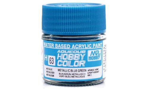 Mr Hobby Aqueous Metallic Gloss Blue Green 49372823