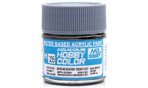 Mr Hobby Aqueous Semi Gloss Medium Sea Grey BS637 49373547