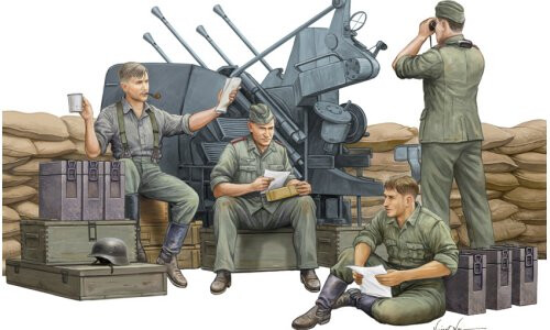 Trumpeter German Anti-Aircraft Gun Crew 00432