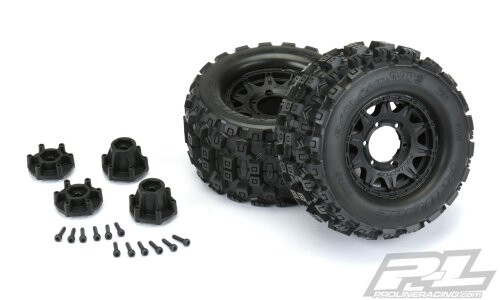 Pro-Line Racing Badlands MX28 2.8 Mounted Tyres PR10125-10