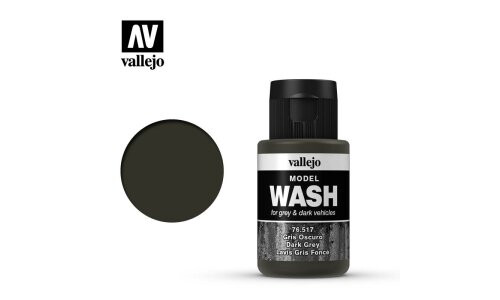 Vallejo AV76517 Wash Dark Grey 8429551765176