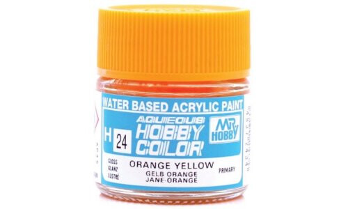 Mr Hobby H24 Aqueous Gloss Orange Yellow 49372434