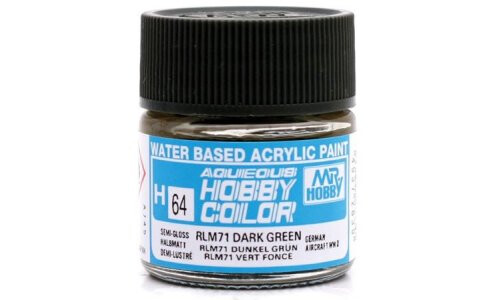 Mr Hobby H64 Aqueous Semi Gloss RLM Dark Green 49372830