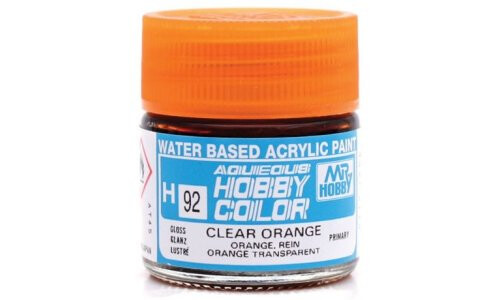 Mr Hobby H92 Aqueous Gloss Clear Orange 49373110