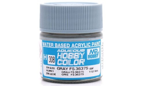 Mr Hobby H308 Aqueous Semi Gloss Grey FS36375 49373271