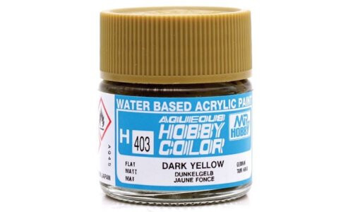 Mr Hobby H403 Aqueous Flat Dark Yellow 49380033