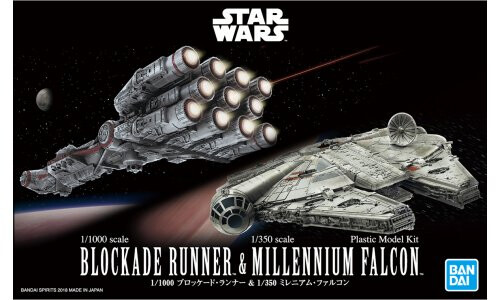 Bandai 1/1000 Blockade Runner & 1/350 Millenniu 5055363