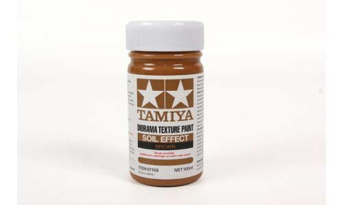 Tamiya Diorama Texture Paint 100Ml Soil Effect Brown 87108