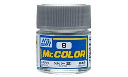 Mr Hobby C8 Metallic Silver 4973028535679