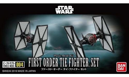 Bandai Star Wars Vehicle Model 004 First Order Tie Fighter Set G0207573