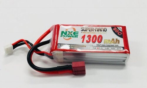 NXE Power 11.1v 1300mah 30c Lipo Battery with Deans 1300SC303SDEAN