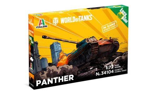 Italeri World Of Tanks Panther Easy To Build 34104