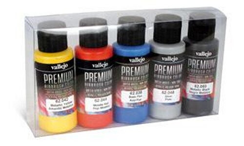 Vallejo Premium Colour Metallics 5 Colour Set AV62103