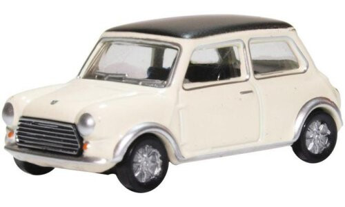 Oxford Diecast Mini Cooper S MkII Snowberry White/black 76MCS004