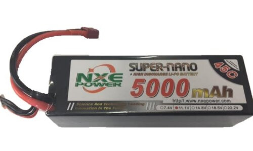 NXE Power 11.1v 5000mah 45c Dean RC Lipo Battery 5000HC453