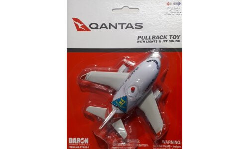 Daron Qantas Jumbo Pullback with Light and Sound TT928-1A