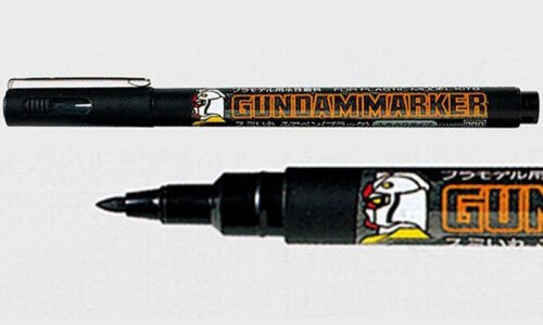 Mr Hobby Gundam Marker Brush Type Black GM20