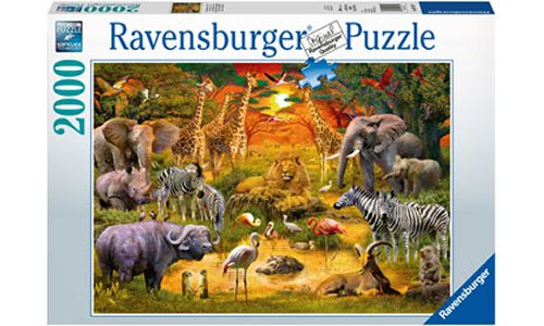 Ravensburger Gathering at the Waterhole 2000pc RB16702-9