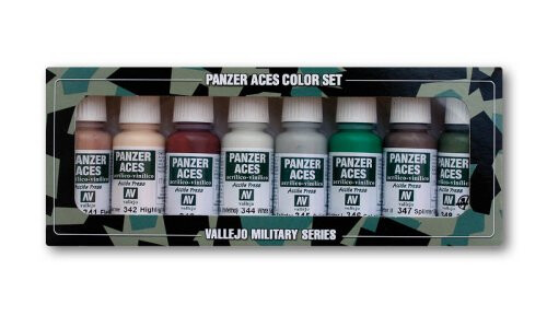 Vallejo Panzer Aces 6 camouflage set AV70129