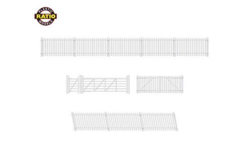 Peco Ratio 420 GWR Station Fencing White RA420