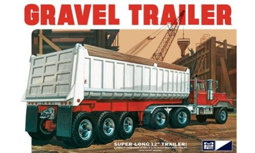 MPC Models 1/25 Axle Gravel Trailer Model Kit MPC823