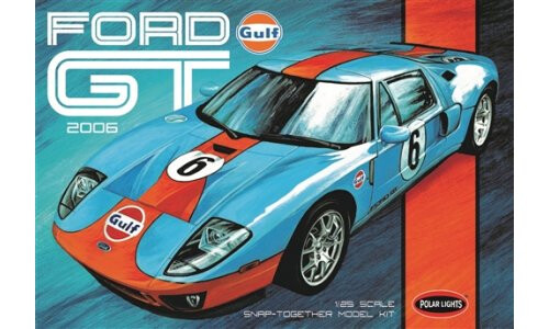 Polar Lights Gulf 2006 Ford GT Snap Model Kit POL955