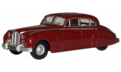 Oxford Diecast Claret Metallic (Queen Mother) Jaguar MkVIIM 76JAG7004