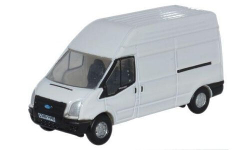 Oxford Diecast White Transit LWB High NFT006