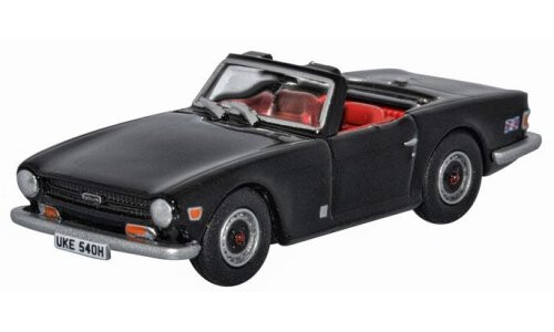 Oxford Diecast Black Triumph TR6 76TR6004